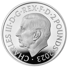 2023 Mago Merlino - Moneta d'Argento Proof da 1oz Confezionata - Serie Miti e Leggende