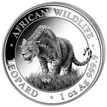 2023 Moneta d'Argento Somala 1oz con Leopardo