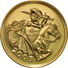 2005 Sterlina d'Oro con Cavaliere
