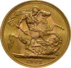 1963 Sterlina - Elisabetta II - Fiocco