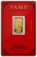 Lingottino d'Oro PAMP 5g Anno del Drago