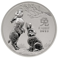 Anno del Coniglio d'argento 2023 1oz - Perth Mint