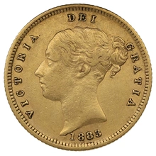 1883 Mezza Sterlina - Vittoria Giovane - Stemma Coronato - S