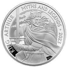 2023 Re Artú - Moneta d'Argento da 1oz Proof Confezionata - Serie Miti e Leggende