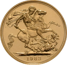 1983 Proof Sterline d'Oro - Cofanetto da 3 Monete