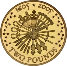 2005 - Proof 2 Pound d'Oro - Congiura delle Polveri