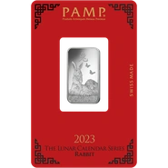2023 Lingottino d'Argento PAMP Anno del Coniglio