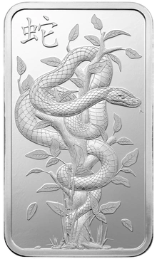 2025 Lingottino d'Argento PAMP 10g Anno del Serpente