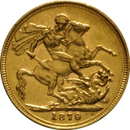 1879 Sterlina - Vittoria Giovane - M