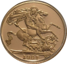 1997 Mezza Sterlina - Elisabetta II - Terzo ritratto - Corona Anziana - Proof senza Confezione