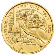 Moneta d'oro 2023 Re Artù Miti & Leggende 1oz