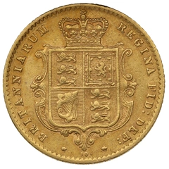 1871 Mezza Sterlina - Vittoria Giovane - Stemma Coronato - Londra