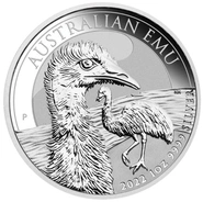 2022 Moneta d'Argento Australiana Emu