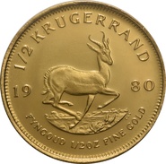 1980 Krugerrand d'Oro 1/2oz