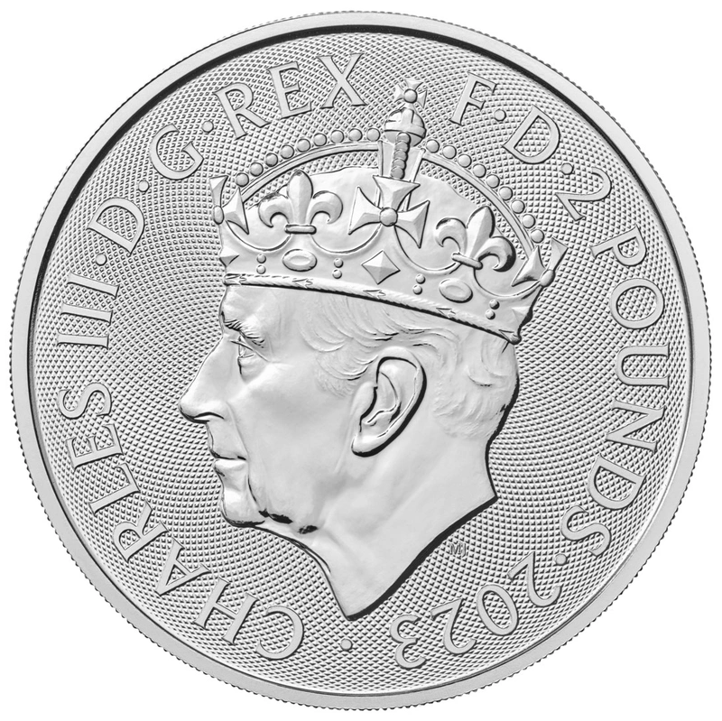 2023 Britannia d'Argento Re Carlo incoronato 1oz