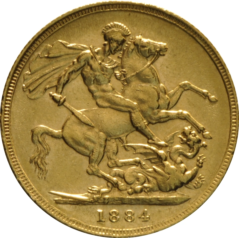 1884 Sterlina - Vittoria Giovane - S