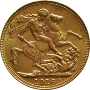 1916 Sterlina d'Oro Giorgio V - P