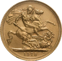 1978 Sterlina - Elisabetta II - Corona Giovane
