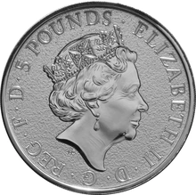 Drago Rosso del Galles d'Argento 2oz - Queens Beast