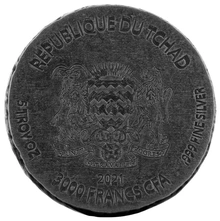 2021 Moneta d'Argento 5oz Dio Anubi - Serie Reliquie Egizie