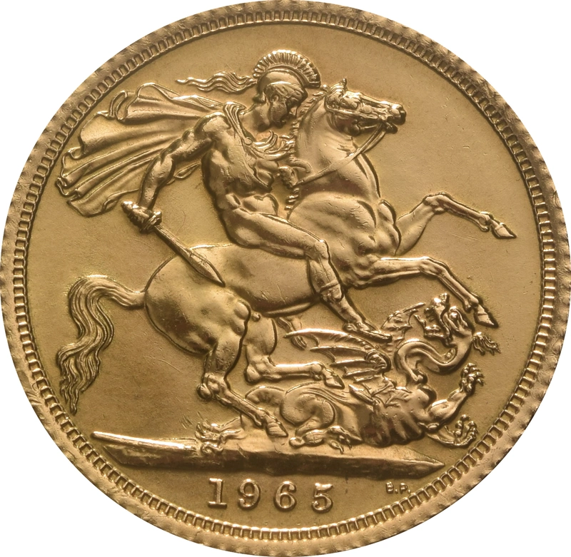 1965 Sterlina - Elisabetta II - Fiocco
