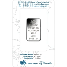 PAMP Lingottino di Platino 1/2oz