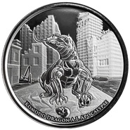 2022 Moneta d'Argento da 1oz con Drago di Komodo - Apocalisse