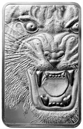 PAMP Lingotto d'argento 10oz con tigre reale del Bengala