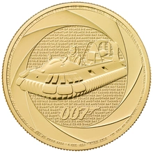 2025 Sei decenni di 007, Bond degli anni 2000 Moneta d'oro da 1 oz.