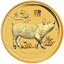 1/4 oz Anno del Maiale d'Oro 2019 - Perth Mint