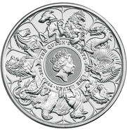 2021 Queen's Beast Completer d'Argento 2oz
