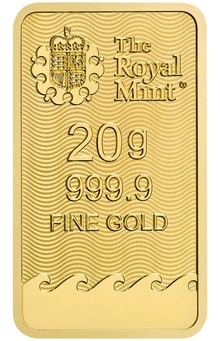 NUOVO Lingotto d'Oro 20 Grammi Britannia