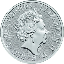 Unicorno di Scozia d'Argento 2oz - Queen's Beast