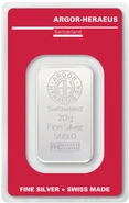 Argor-Heraeus Lingottino d'Argento 20g