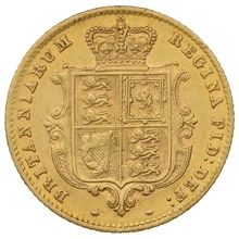 1860 Mezza Sterlina - Vittoria Giovane - Stemma Coronato - Londra