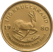 1980 Krugerrand d'Oro 1/10oz