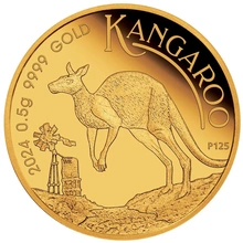 2024 Moneta d'oro australiana "Mini Roo" da 0,5 g