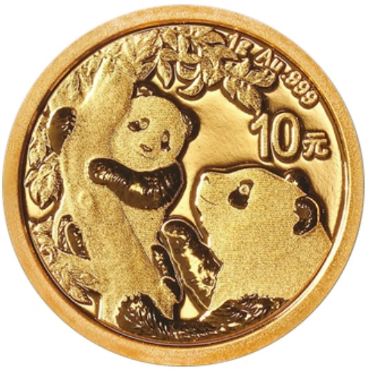 Panda Cinese 1g d'Oro - 2021