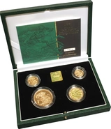 2001 Proof Sterline d'Oro - Cofanetto da 4 Monete
