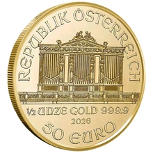 2026 Philarmonic Austriaca d'Oro 1/2oz