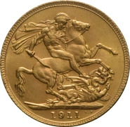 1911 Sterlina d'Oro Giorgio V - L