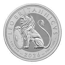 2026 Moneta d'Argento British Lion 5oz