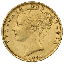 1854 Sterlina - Vittoria Giovane - Stemma Coronato - Londra