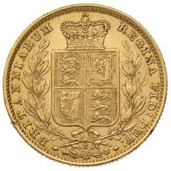 1884 Sterlina - Vittoria Giovane - Stemma Coronato - S