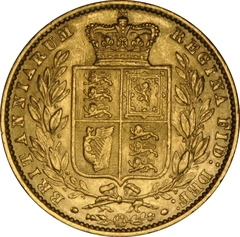 1861 Sterlina - Vittoria Giovane - Stemma Coronato - Londra
