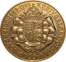 1989 Quintupla Sterlina non circolata: 500° Anniversario