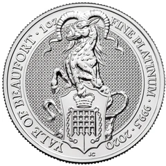 Centicora (o Aele) di Beaufort 1oz di Platino – Queens Beast