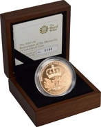 2010 - Proof 5 Pound d'Oro - Restaurazione della Monarchia
