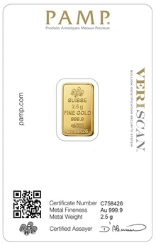 PAMP Lingottino d'Oro 2.5g