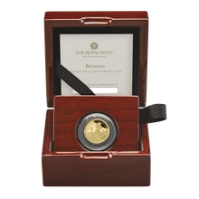 2026 Britannia UK Moneta d'oro da 1/10 oz Proof